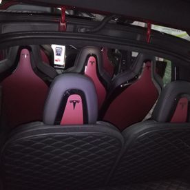 Tesla x Folierte Sitze Innenraum Folierung