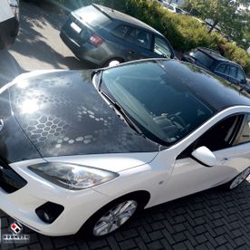 Metallic Tarnmuster Camouflage Dark Grey Car Livery