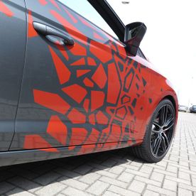 Seat Design Dekor Wrapping Cupra Orange Anthrazit